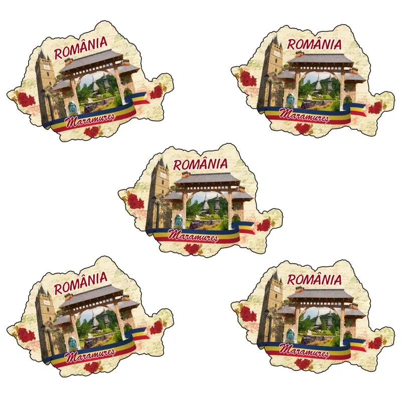 Maramures romania, magnet harta, model mgs198v